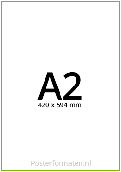 A2 formaat afmeting