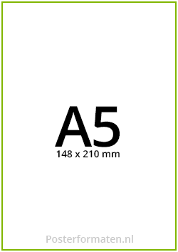 A5 formaat afmeting